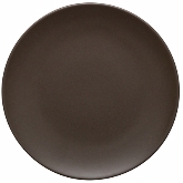 Ziena, Coupe Plate, 7 7/8" dia., Chocolate, Stoneware