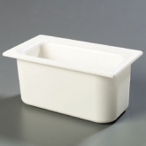 Carlisle, Coldmaster Food Pan, 1/3 Size, 6" Deep, White, ABS Plastic