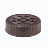 Vollrath Shaker Dredge Lid, Large, Wide Mouth, Plastic, Brown
