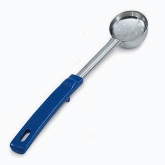 Vollrath Spoodle, 2 oz, Perforated, S/S, Color Coded w/Blue Grip 'n Serv Plastic Handle