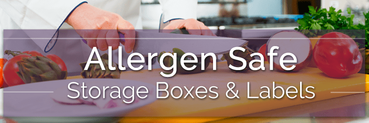 Allergen Safe Storage Boxes and Labels