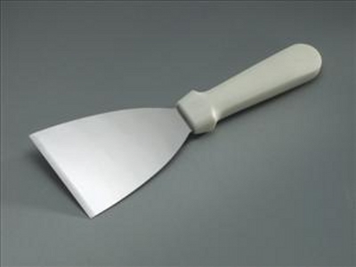 Mercer Culinary Bench Scraper with White Handle, 5 7/8 x 3 1/2 inch