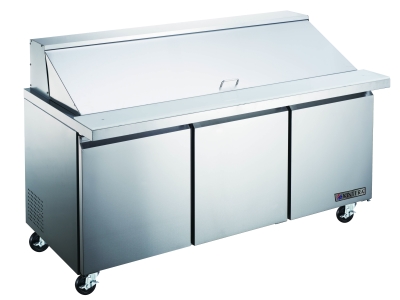 Kintera, Salad / Sandwich Refrigerator Mega-Top, Three Kintera, Salad / Sandwich Refrigerator Mega-Top, Three