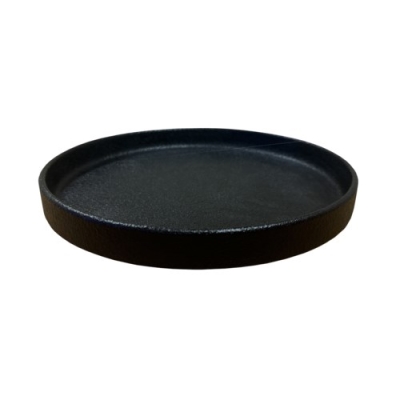 Stackable Black Base Plate Ariane, Stackable Plate, 8 1/4 inches dia., Artisan, Black Dazzle ...