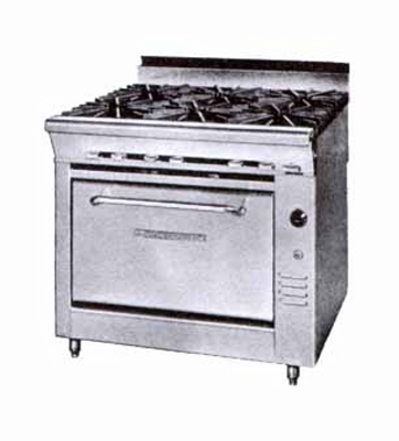 Montague Company, Legend 36 inches Heavy Duty Range, 6 12 inches ...
