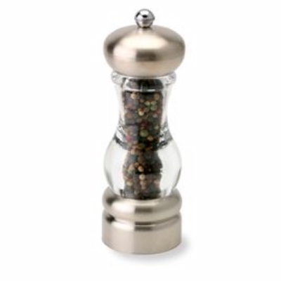 olde thompson norte brushed pepper mill acrylic del