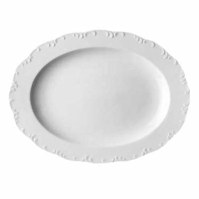 Rosenthal, Oval Plate, 13 inches x 9 1/2 inches, Monbijou, White
