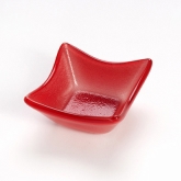 Arcata, Square Dish, 1.25 oz, 2 3/4" x 2 3/4", Red, Glass