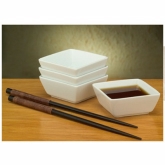 World Tableware, Square Dipping Bowl, White, 2 3/4 oz, Slate