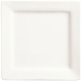 World Tableware, Square Plate, 6 1/4", Slate, Ultra Bright White