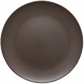 Ziena, Coupe Plate, 10 1/4" dia., Chocolate, Stoneware