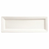 World Tableware, Rectangle Plate, 16" x 5 1/2", Slate, Ultra Bright White