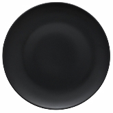 Ziena, Coupe Plate, 10 1/4" dia., Ebony, Stoneware