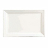 World Tableware, Rectangular Plate, 12" x 8", Slate, Ultra Bright White