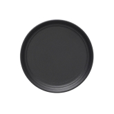 Ariane, Coupe Plate, 6 1/2" dia., Black Dazzle, Artisan