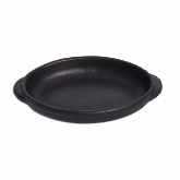 Arcata, Oval Baking Dish, 9 oz, 8 1/4" x 4 1/2", Terracotta, Black