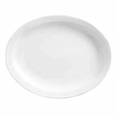 World Tableware, Narrow Rim Platter, 11 1/2" x 9", Porcelana, Bright White