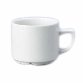 Churchill China, Maple Tea Cup, White Holloware, 7 oz