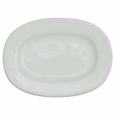Churchill China, Rimmed Oval Plate, Alchemy White, 13"