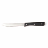 Walco Black Delrin Steak Knife, Round Tip, S/S