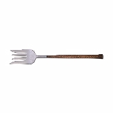 Arcata, 4-Tine Serving Fork, 10 3/4", Cold Meat, S/S, Hammered Copper Handle
