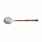 Arcata, Solid Serving Spoon, 12", S/S, Hammered Copper Handle