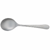 Venu, Bouillon Spoon, 6 3/4", Marquis, 18/0 S/S, Hammered