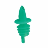 Spill-Stop Pourer, Plastic, Green