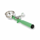 Vollrath, Disher, Size 12, Green Handle, S/S, 2 2/3 oz