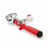 Vollrath, Disher, Size 24, Red Handle, S/S, 1 1/3 oz Capacity