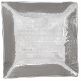 Arcata, Square Platter, 6 1/4" x 6 1/4", Hammered S/S, Double Wall