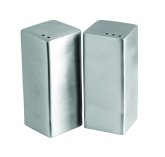 Arcata, Square Salt & Pepper Shaker Set, 1 1/8" x 3", 18/8 S/S