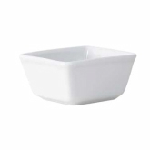 Tuxton, Square Ramekin, Santorini, TuxTrendz, Porcelain White, 3 oz