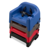 Carlisle, Stackable Booster Seat, Brown, 50 lb Capacity