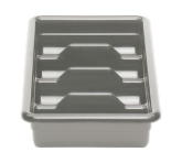 Cambro Cutlery Box, 4 Compartment, Light Gray