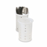 Vollrath Cylinder For Silv-A-Tainer, 5 5/8" H, Cutout dia. 4 1/32, White Plastic