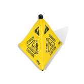 Rubbermaid Safety Cone, Wet Floor, 20" Pop-up, Yellow