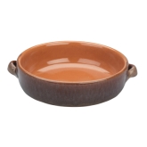 Arcata, Flat Pan, 40.50 oz, Chestnut Reactive, Terracotta