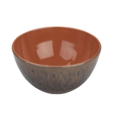 Arcata, Salad Bowl, 57.50 oz, Chestnut Reactive, Terracotta