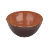 Arcata, Salad Bowl, 101.50 oz, Chestnut Reactive, Terracotta