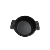 Arcata, Round Hot Pot, 7.75 oz, 4 3/8" dia., Black, Cast Iron