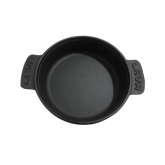 Arcata, Round Hot Pot, 12.75 oz, 5 1/2" dia., Black, Cast Iron