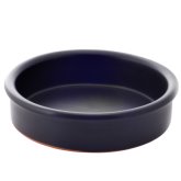 Arcata, Round Dish, Terracotta, Matte Black, 15 oz, 6" dia.
