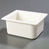 Carlisle, Coldmaster Food Pan, 1/2 Size, 6" Deep, White, ABS Plastic