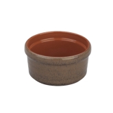 Arcata, Ramekin Rimmed, 6 oz, Chestnut Reactive, Terracotta