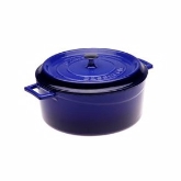 Arcata, Round Casserole Dish, 7 qt, 11" dia., Blue, Cast Iron