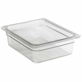 Cambro, Camwear Food Pan, 1/2 Size, 4" Deep, Clear, Plastic