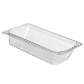 Cambro, Camwear Food Pan, 1/3 Size, 2 1/2" Deep, Clear, Plastic