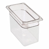 Cambro, Camwear Food Pan, 1/3 Size, 6" Deep, Clear, Plastic