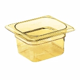 Cambro, H-Pan, 1/6 Size, 6" Deep, Amber